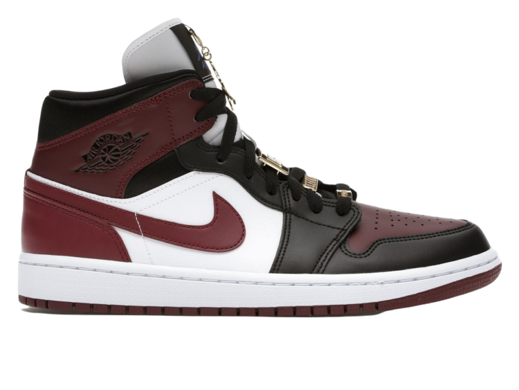 Nike Air Jordan 1 Mid SE Black Dark Beetroot (W)