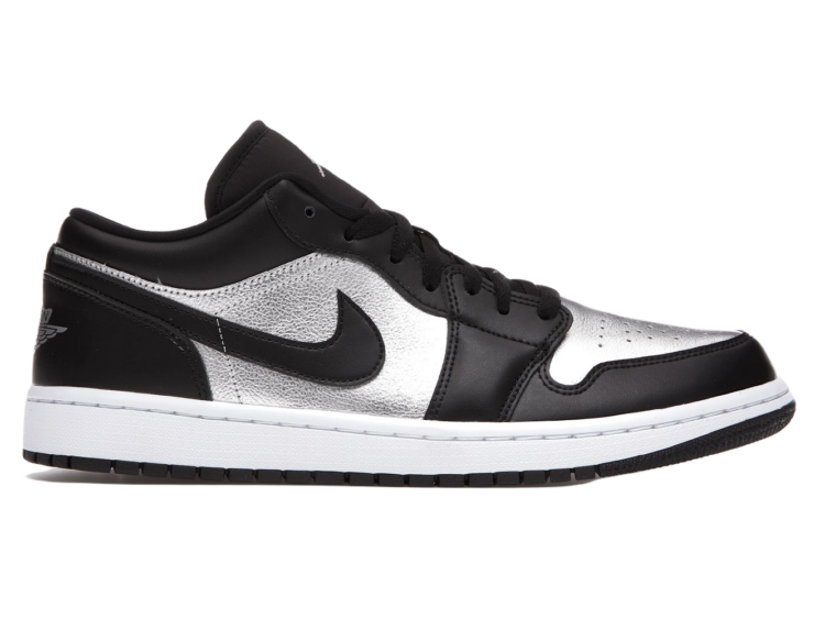 Nike Air Jordan 1 Low SE Black Metallic Silver (W)