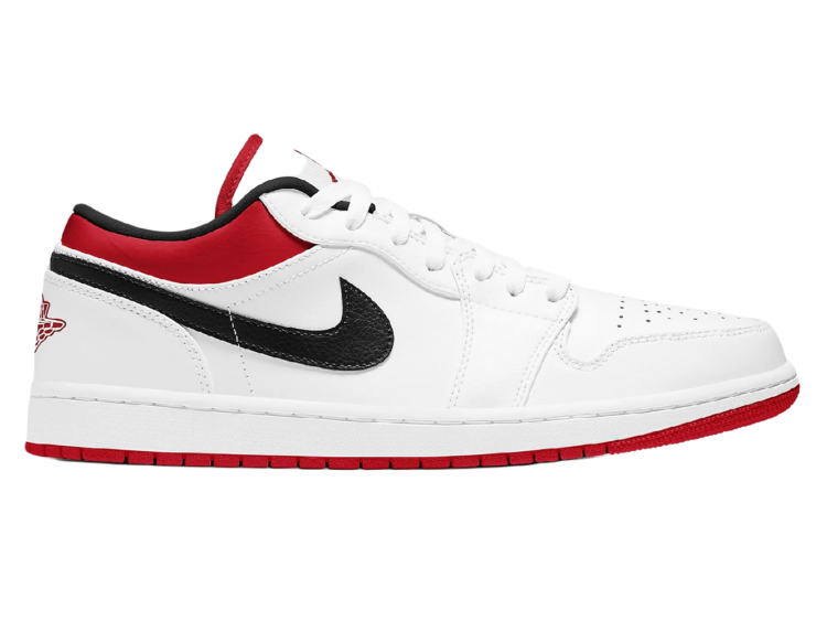 Nike Air Jordan 1 Low White University Red Black