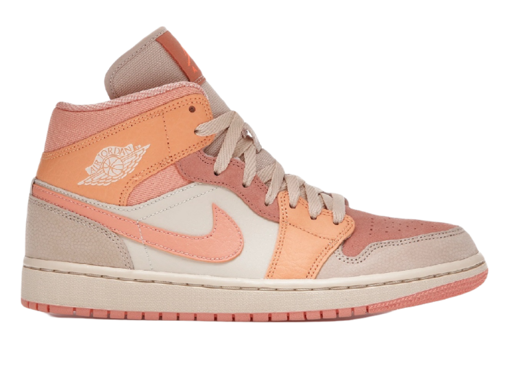 Nike Air Jordan 1 Mid Apricot Orange (W)