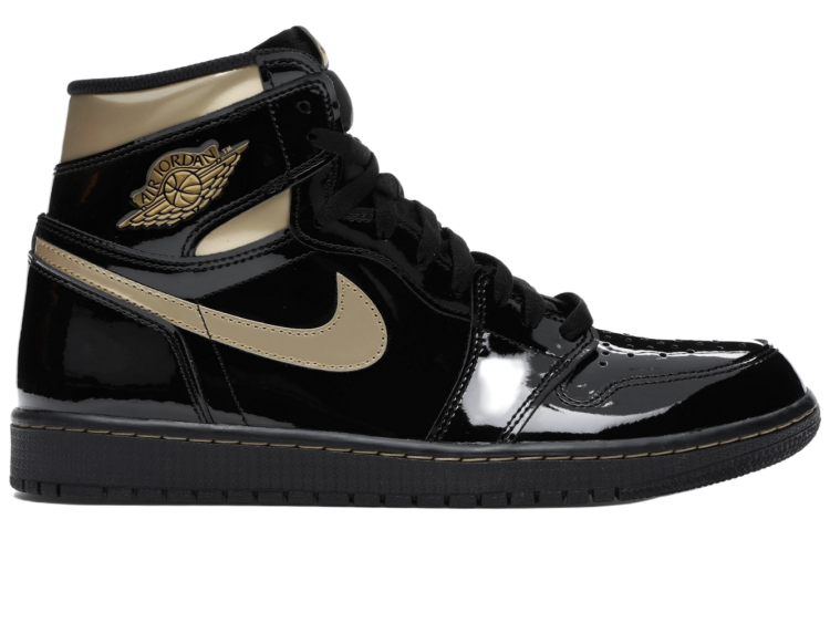 Nike Air Jordan 1 Retro High Black Metallic Gold (2020)