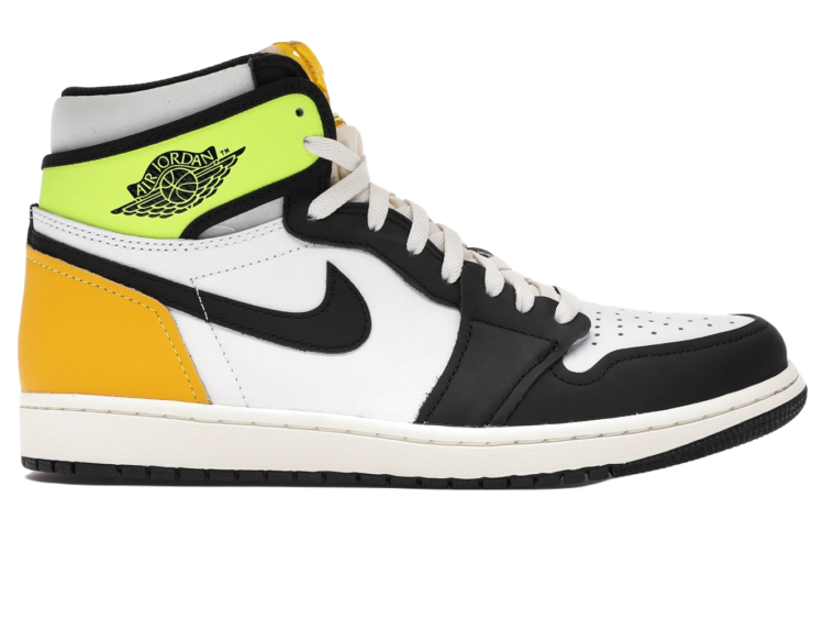 Nike Air Jordan 1 Retro High White Black Volt University Gold