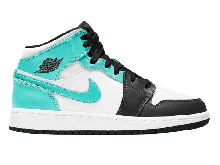 Nike Air Jordan 1 Mid Island Green (Igloo) (GS)