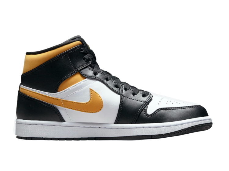 Nike Air Jordan 1 Mid White Pollen Black