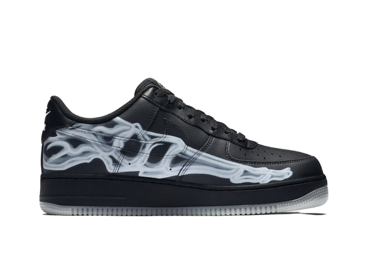 Nike Air Force 1 Low Black Skeleton Halloween (2019)