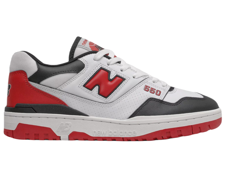 New Balance 550 White Red Black