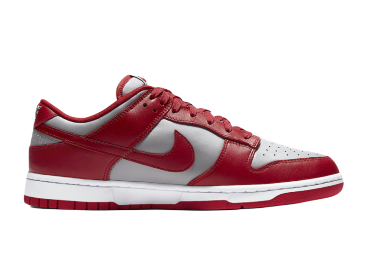 nike dunk low retro medium grey varsity red unlv (2021)