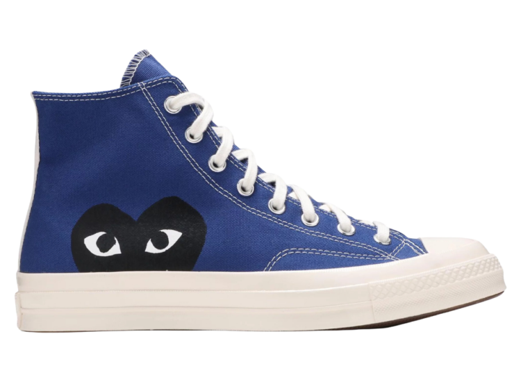 converse chuck taylor all star 70 hi comme des garcons play blue