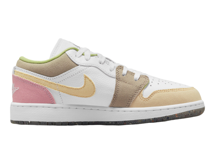 nike air jordan 1 low pastel grind vivid green (gs)