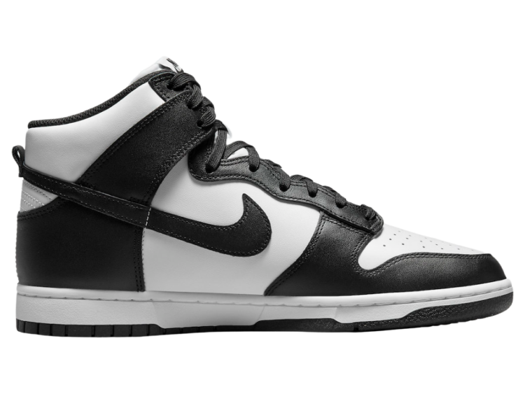 nike dunk high black white (2021)