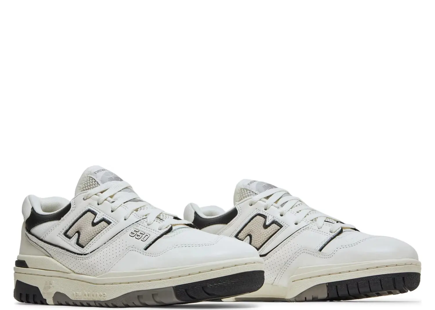 new balance 550 cream black