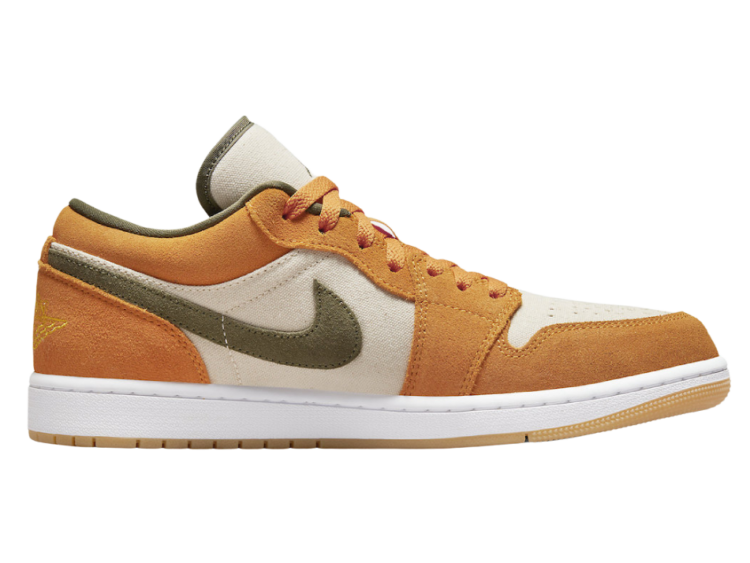 nike air jordan 1 low orange olive