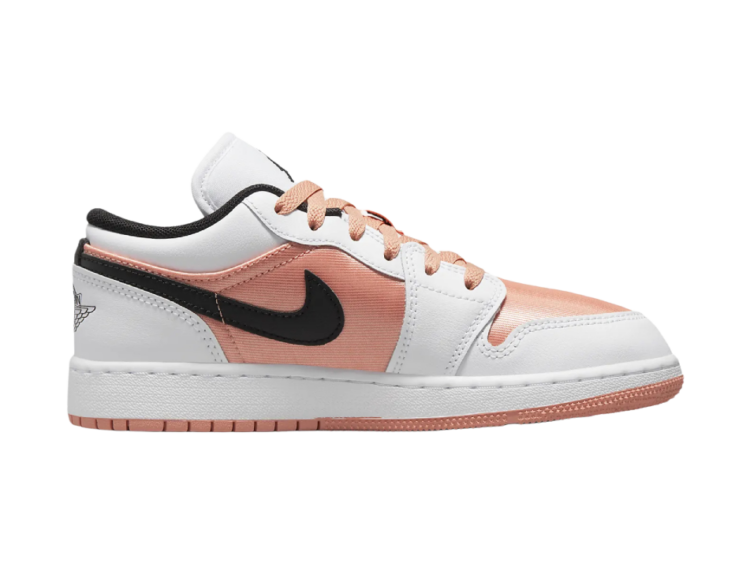 nike air jordan 1 low white light madder root (gs)