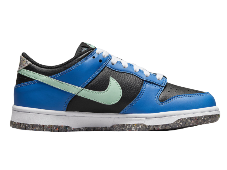 nike dunk low crater blue black (gs)