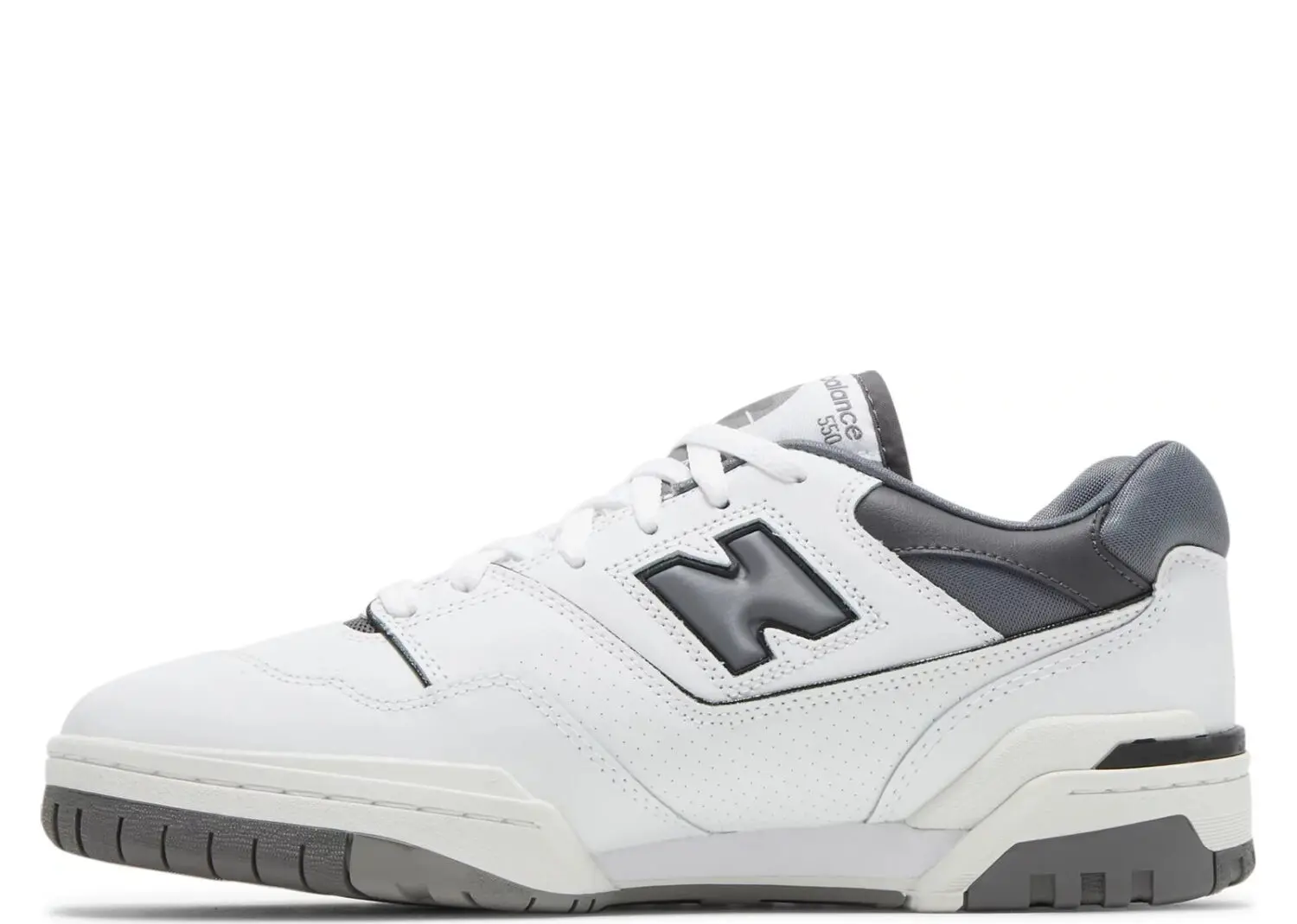 new balance 550 white grey dark grey