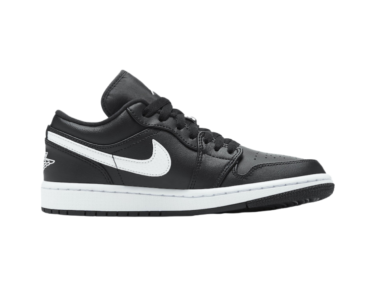 nike air jordan 1 low black white (w)