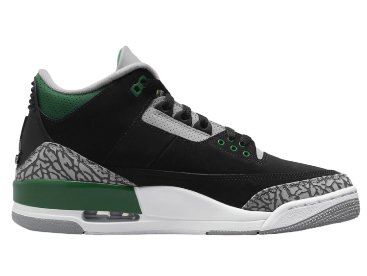 nike air jordan 3 retro pine green