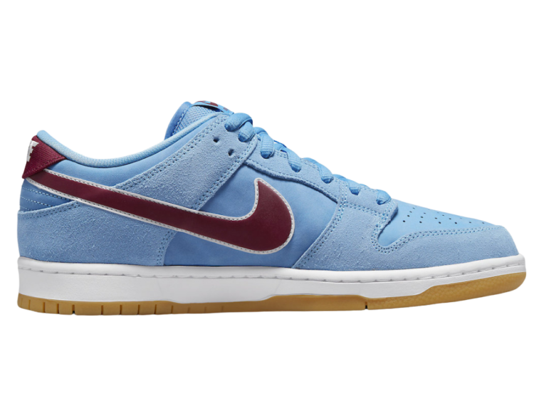 nike sb dunk low valour blue team maroon