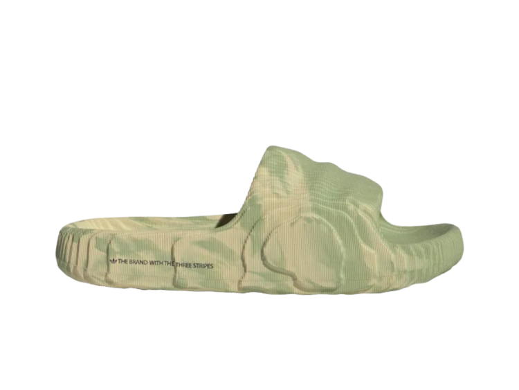 adidas adilette 22 slides magic lime st desert sand