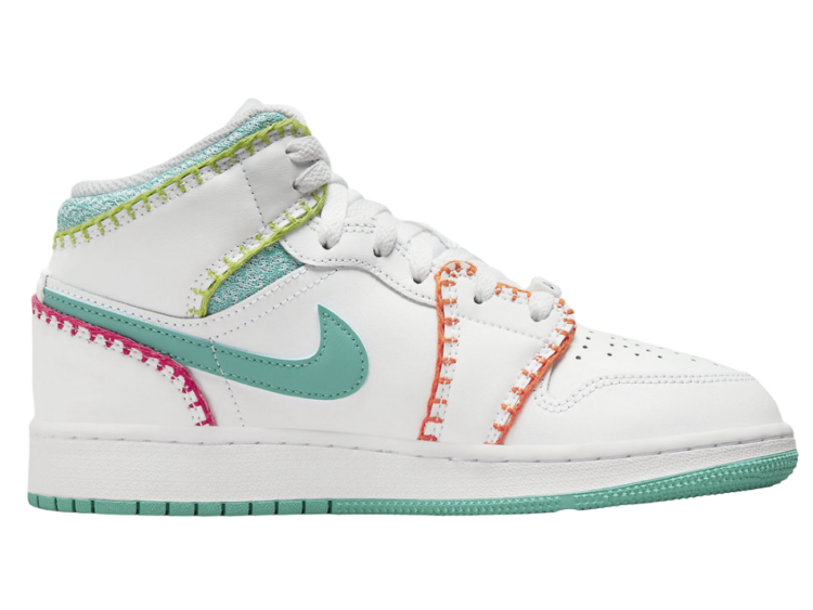nike air jordan 1 mid multi knit (gs)