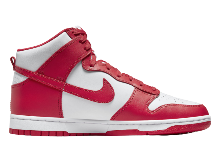 nike dunk high championship white red