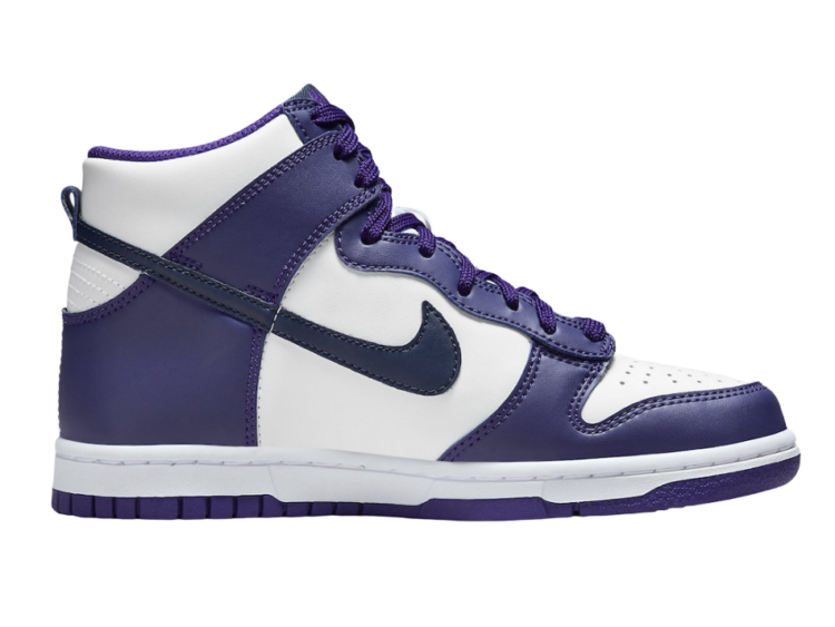 nike dunk high electro purple midnght navy (gs)