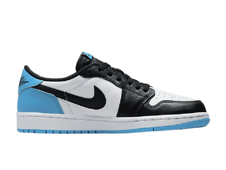 nike air jordan 1 low black dark powder blue (w)