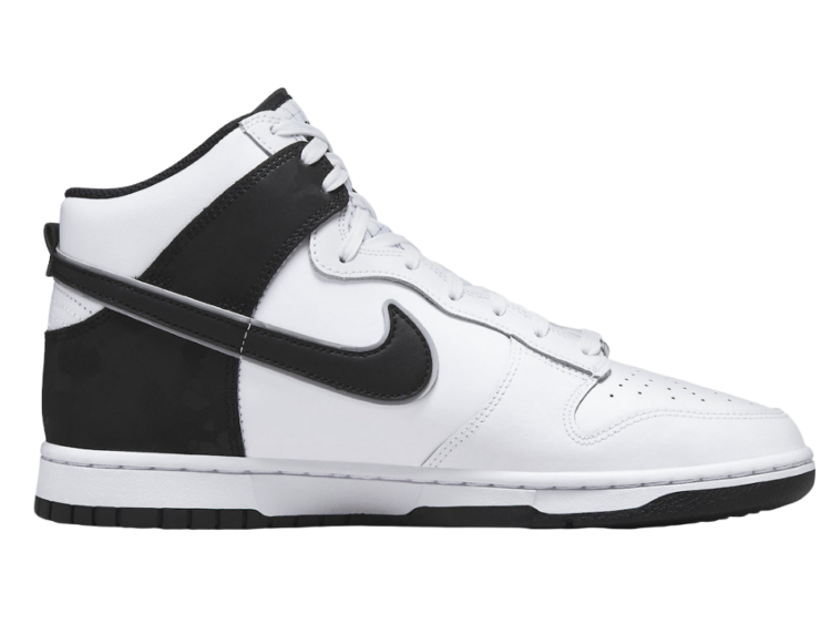 nike dunk high retro se white black camo