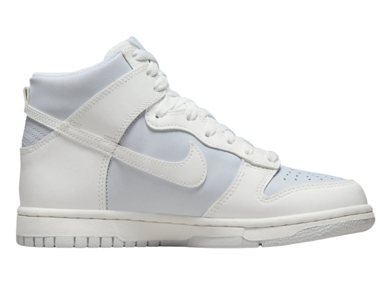 nike dunk high white football grey (gs)