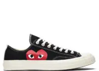 converse chuck taylor all star 70 ox comme des garcons play black