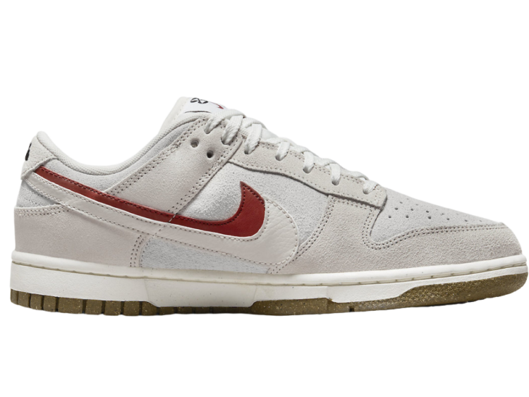 nike dunk low se 85 double swoosh sail orange (w)