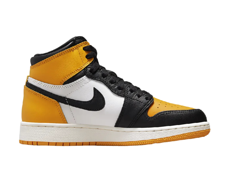 nike air jordan 1 retro high og yellow toe (gs)