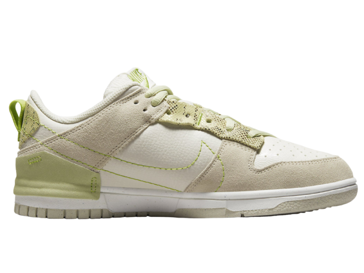 nike dunk low disrupt 2 green snake (w)