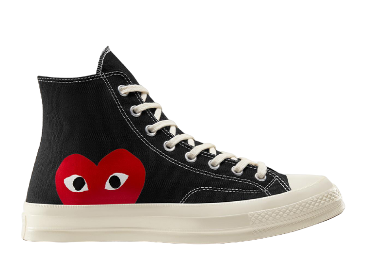 converse chuck taylor all star 70 hi comme des garcons play black
