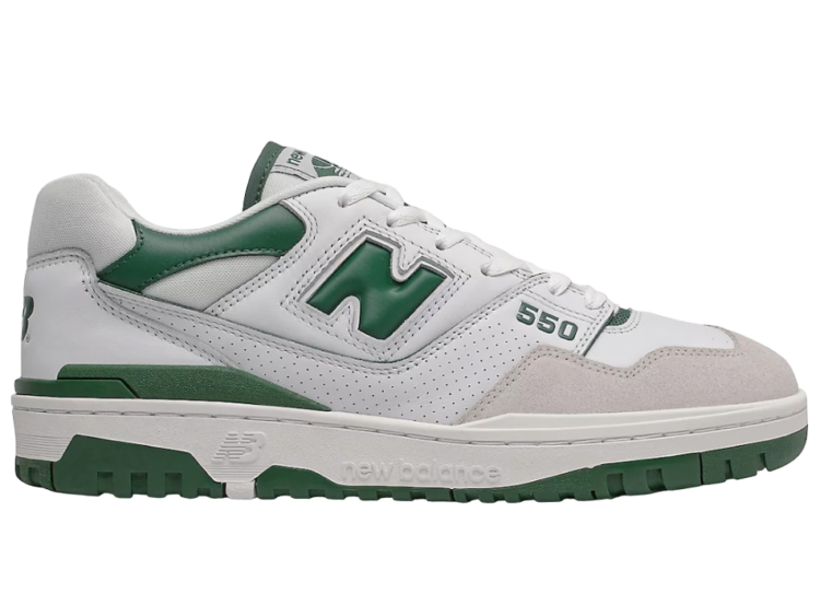 new balance 550 white green