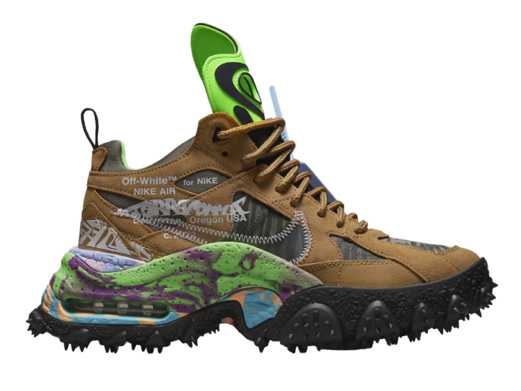 nike air terra forma off white wheat green strike