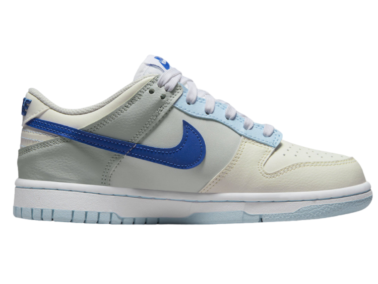 nike dunk low ivory hyper royal (gs)