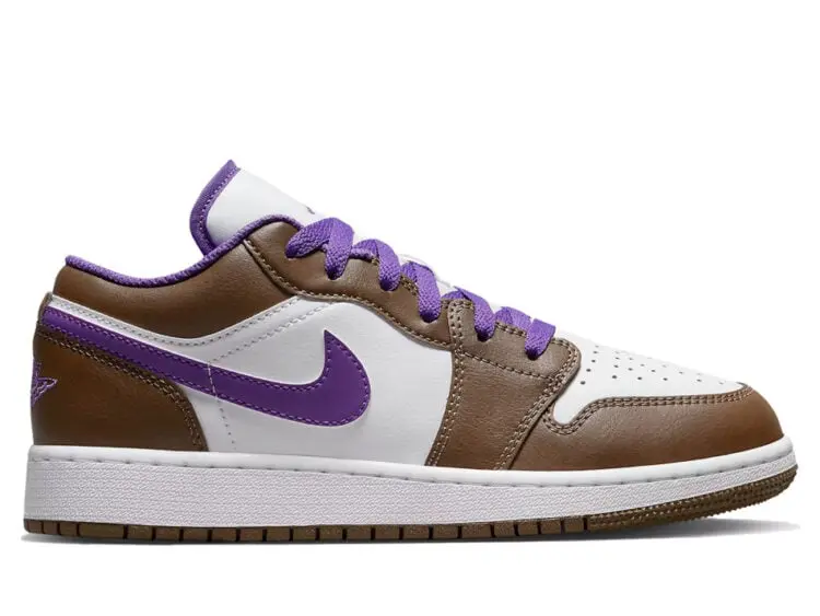 nike air jordan 1 low purple mocha (gs)