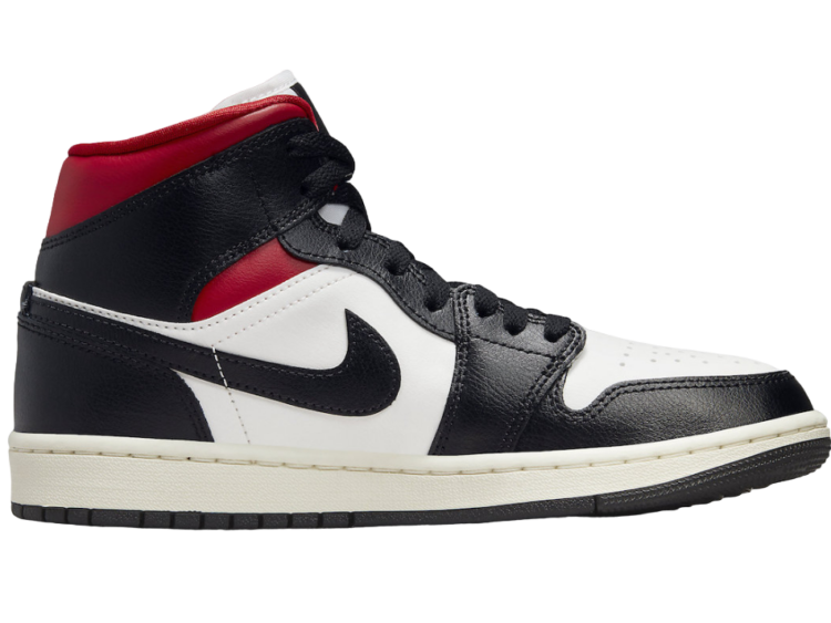 nike air jordan 1 mid gym red panda (w)