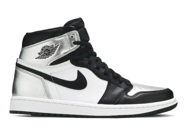 nike air jordan 1 retro high silver toe (w)