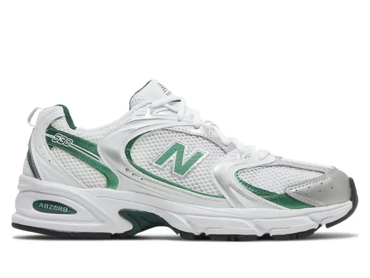 new balance 530 white nightwatch green