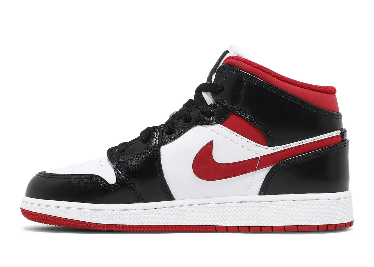 nike air jordan 1 mid metallic red (gs)2