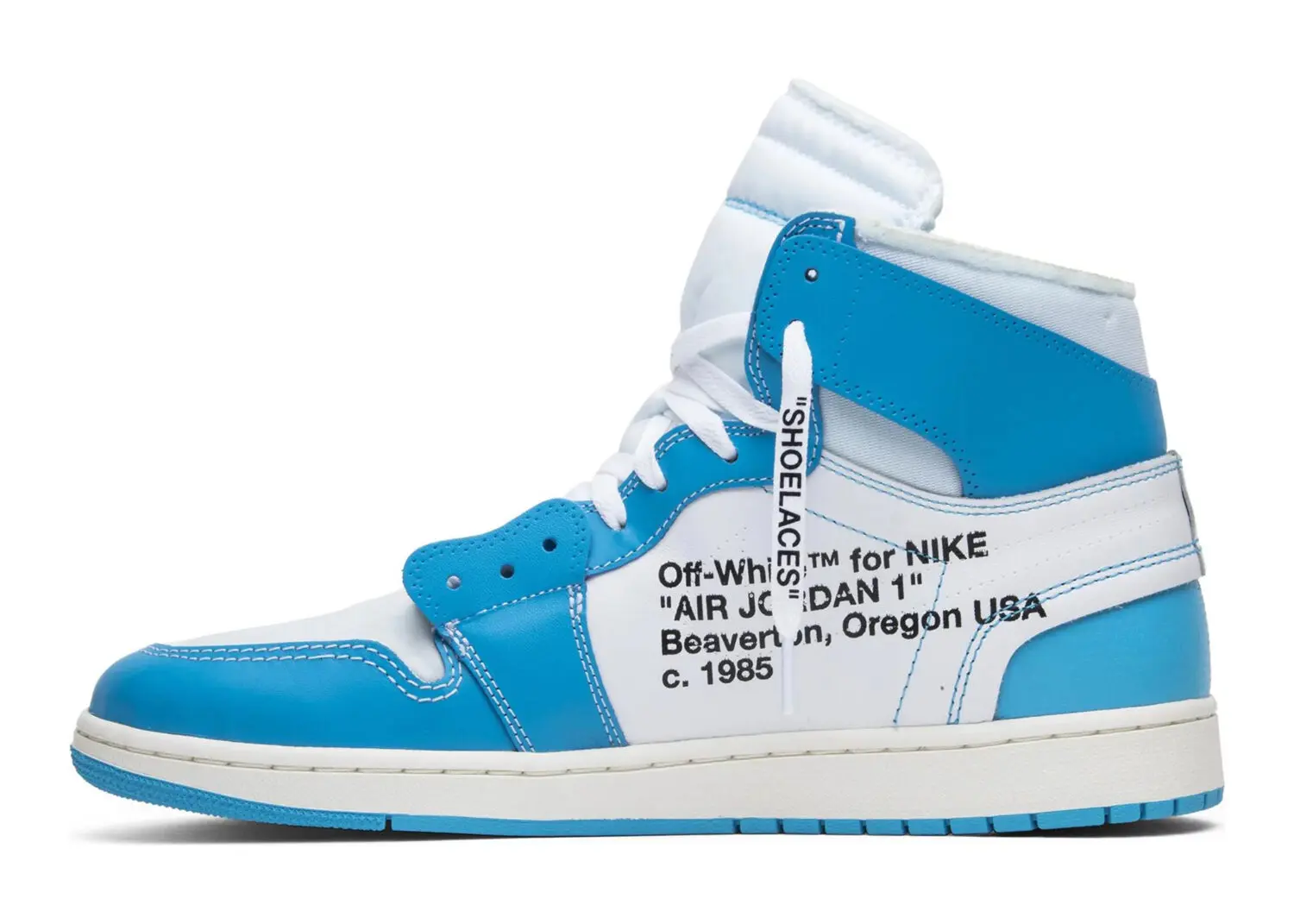 nike air jordan 1 retro high off white university blue