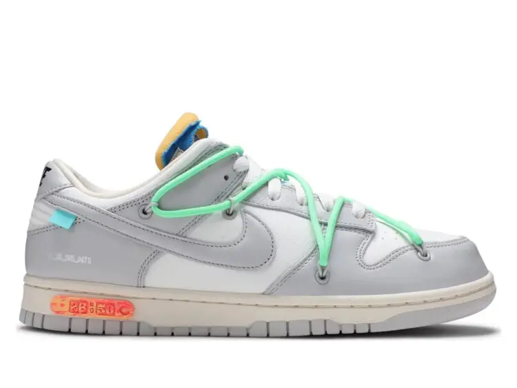 nike dunk low off white lot26