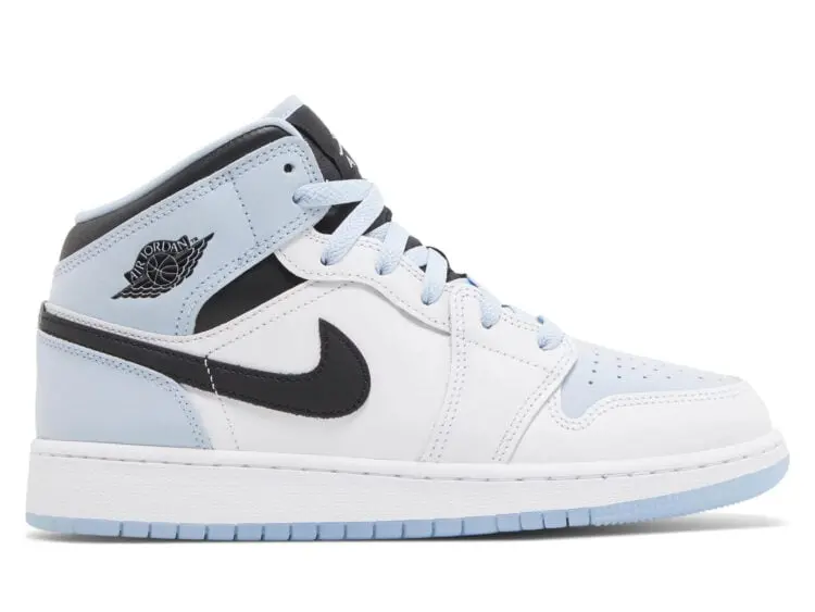 nike air jordan 1 mid se ice blue (2023) (gs)