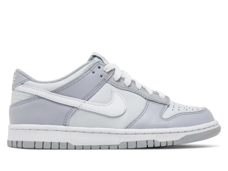 nike dunk low two toned grey (gs)