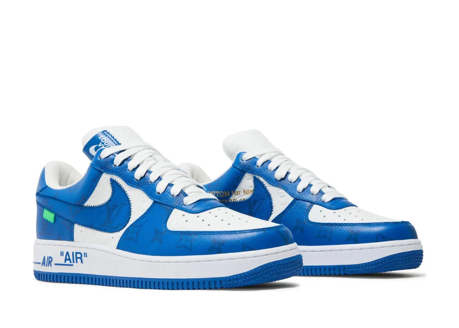 louis vuitton nike air force 1 low white royal5
