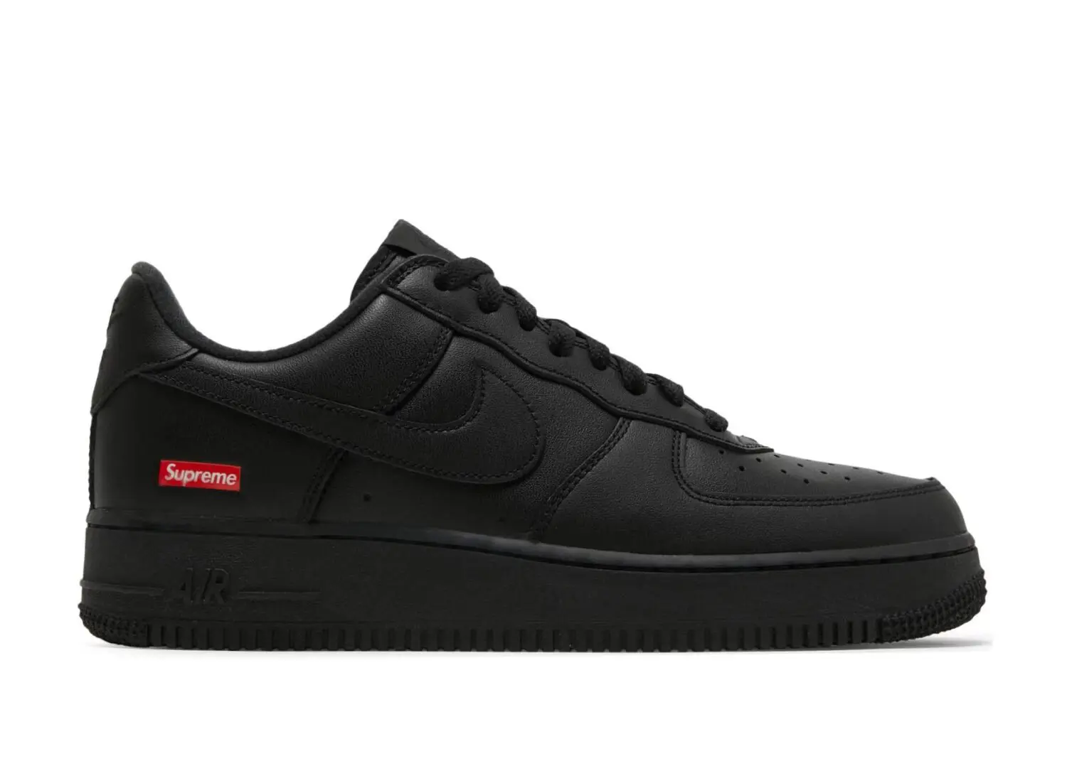 nike air force 1 low supreme black