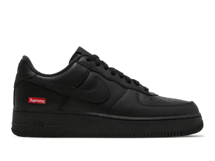 nike air force 1 low supreme black