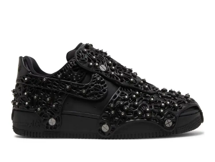 nike air force 1 low swarovski retroreflective crystals black (w)